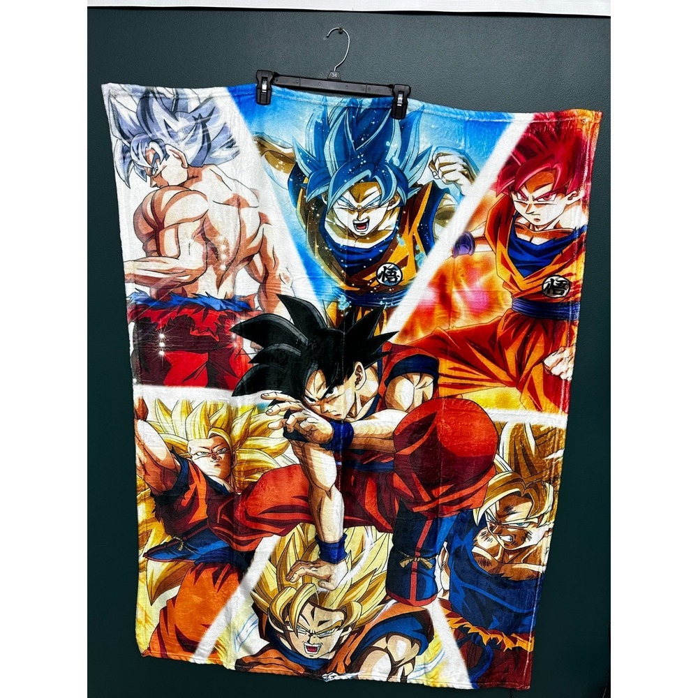 Dragon Ball Z Action Characters 40 x 50 Blanket Multi Color Soft Graphic Print